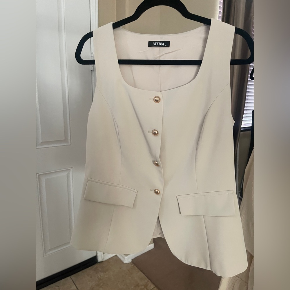 BTFBM Sleeveless Suit Vest - Picture 3 of 8